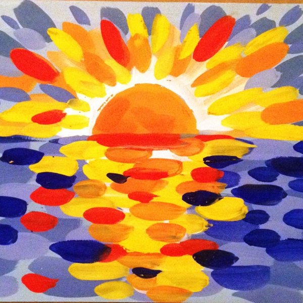 Рисованиекраскаими для детей