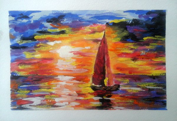 Рисунки из гуаши