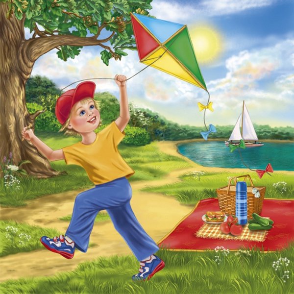 Мальчик с воздушным змеем