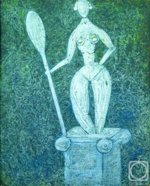 Девушка с веслом картина