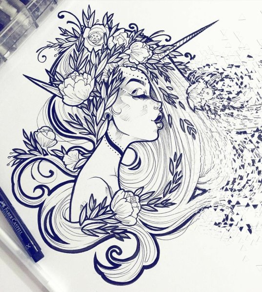 Рисунки для срисовки животные