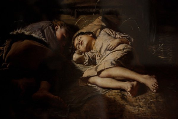 Спящие дети картина Перова