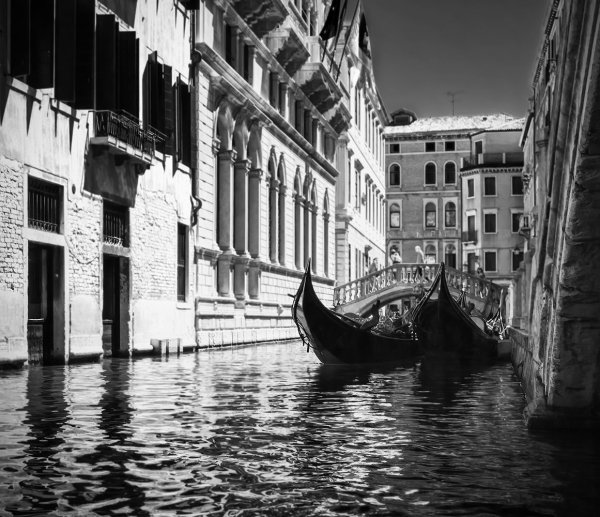 Черно белая Венеция
