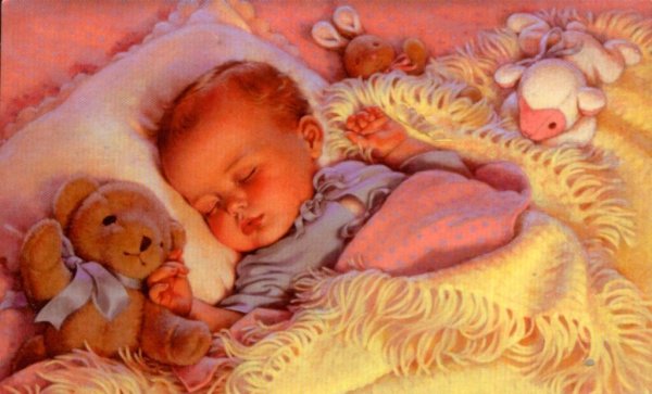 Спит малыш картина