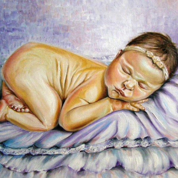 Картина спящий