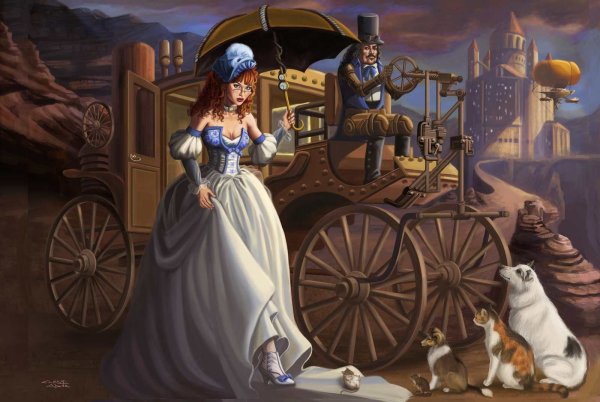 Девушка в карете