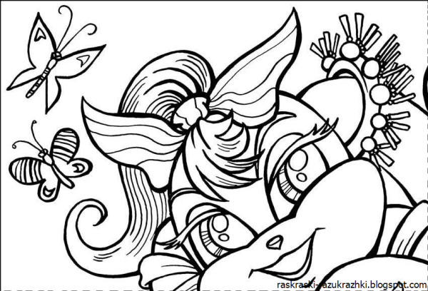 Картина раскраска для детей