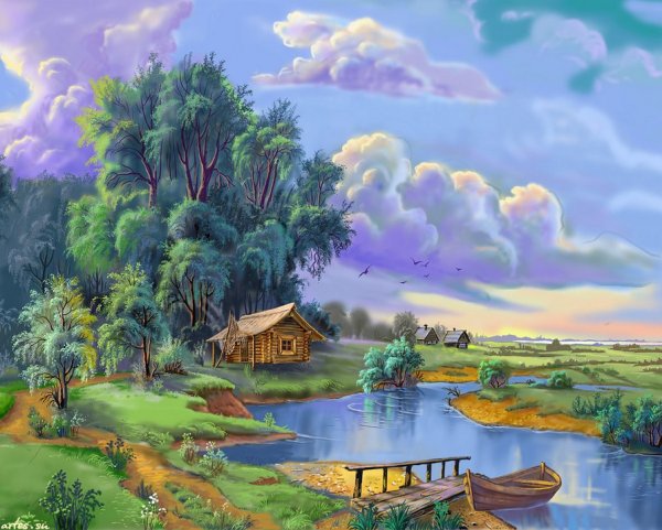 Художник Цыганов Виктор Захарович чарующие пейзажи