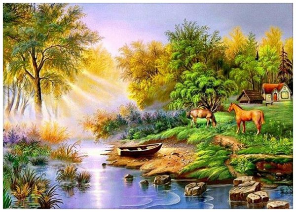 Золотое Руно березы у реки