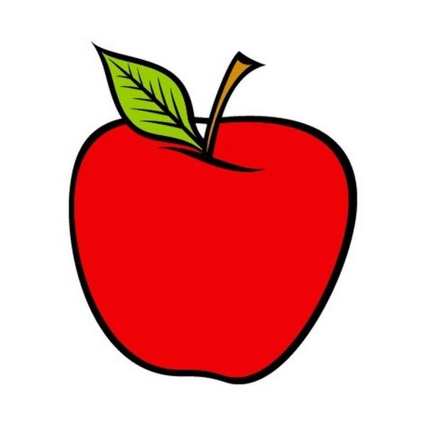 Нарисовать яблоко с вертикальной осью