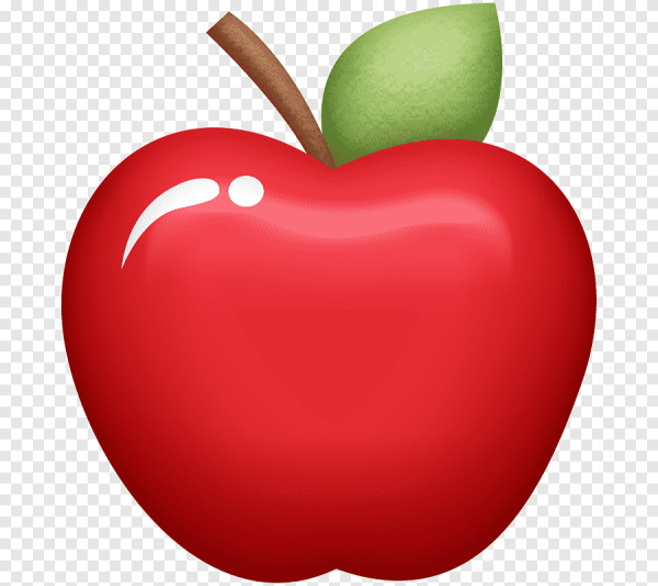 Яблоко мультяшное