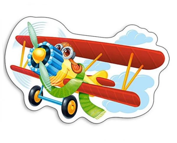 Самолет для детей на прозрачном фоне