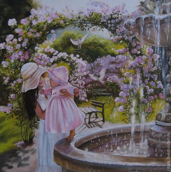 Картина фонтан