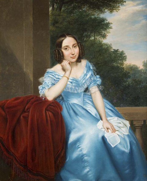 Giovanni Giani. «Девушка в голубом», 1922