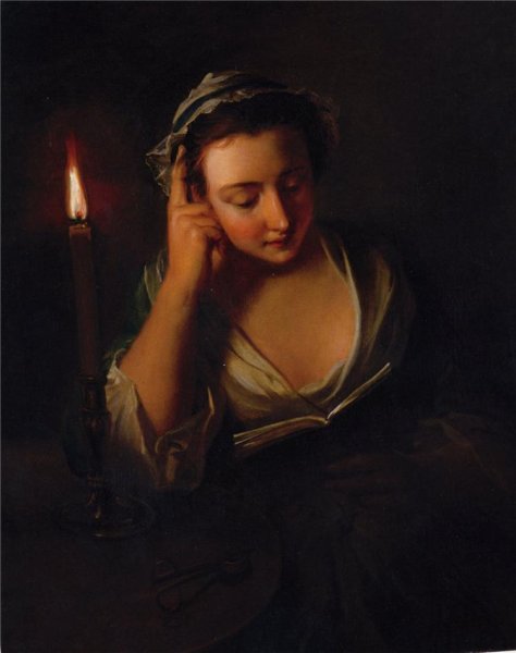 Жан Батист Сантерр девушка со свечей