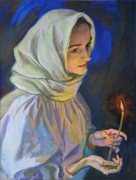 Молящаяся женщина в живописи