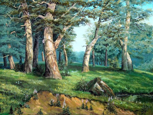 Картина Шишкина дубовая роща