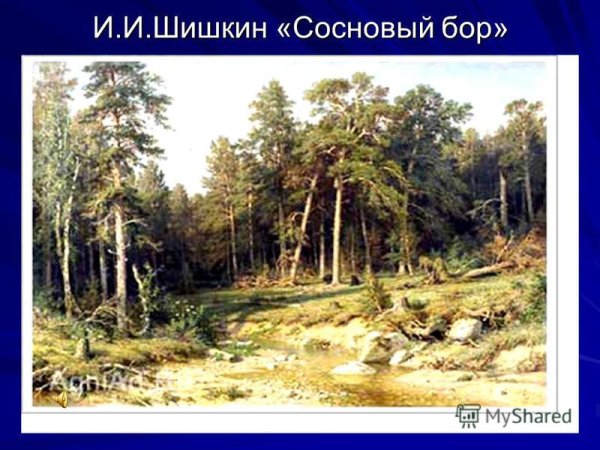 Шишкин Сосновый Бор картина оригинал