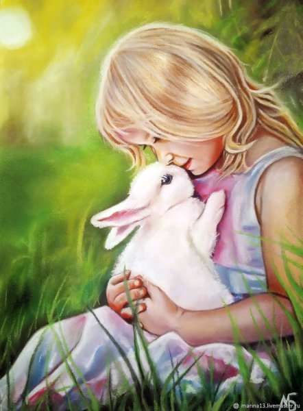 Девочка с кроликом