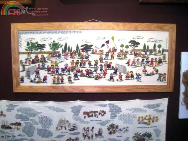 СТО детей картина китайская