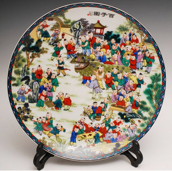 Китайская картина 100 детей