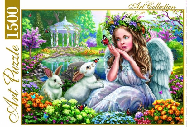 Девушка с кроликом живопись