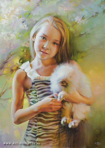 Позитивная девушка арт