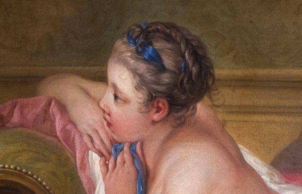 Франсуа Буше, «отдыхающая девушка», 1752