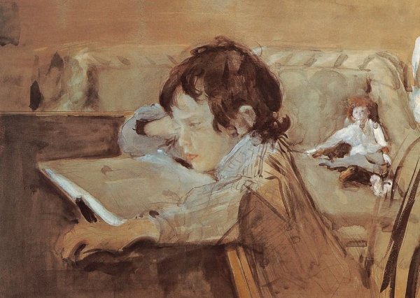 В.А.Серова “дети. Саша и Юра Серовы”