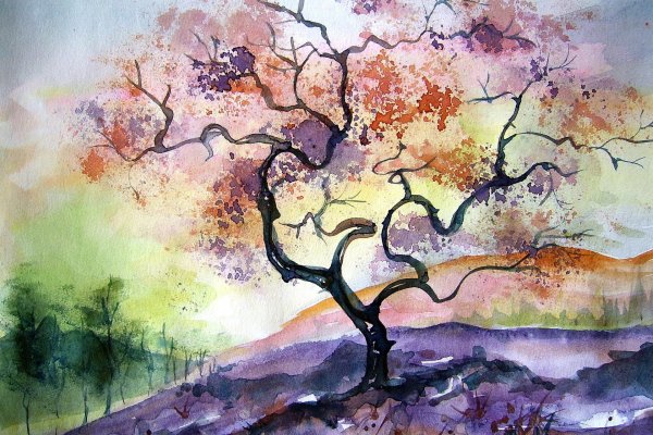 Рисунки акварелью