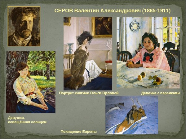 Валентин Серов портрет вел. Княжны Ольги Александровны