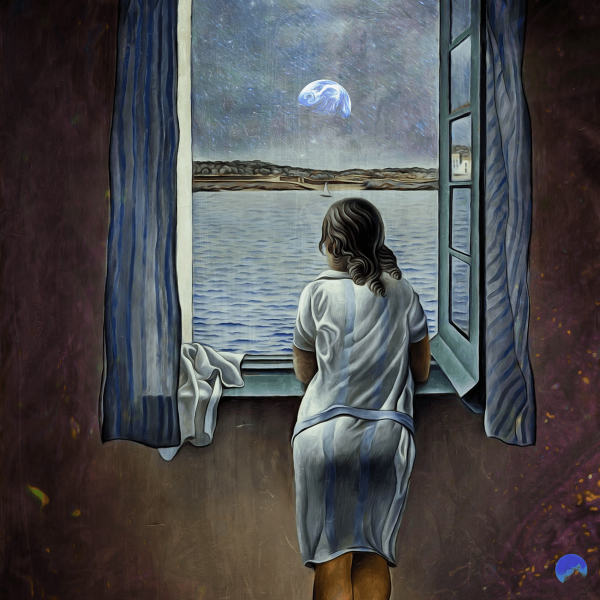 Сальвадор дали Гала у окна