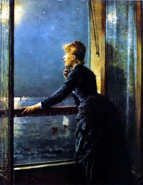 Alfred Stevens художник море