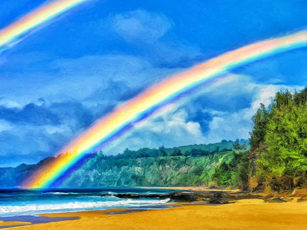 Радуга картина
