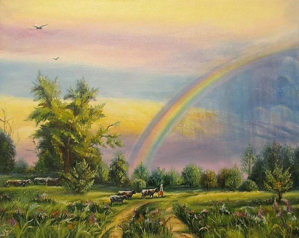 "Пейзаж с радугой" Роберт Данкансон