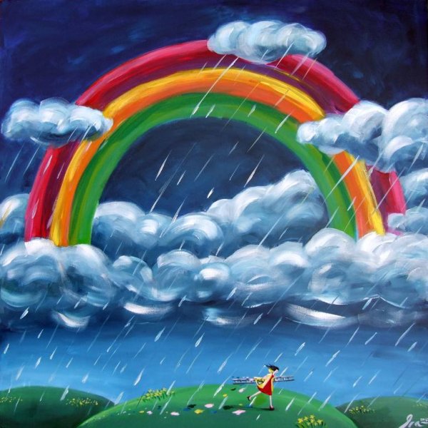 Композиция с радугой