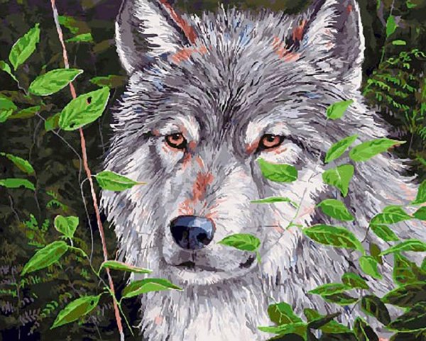 Картина волки