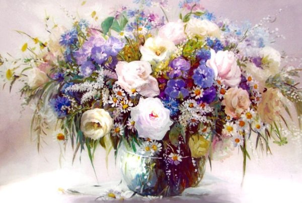 Дарья Чачева акварель цветы