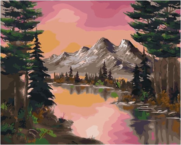 Боб Росс картины горы