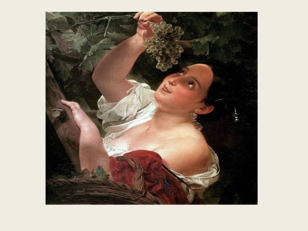 Карл Брюллов девушка собирающая виноград