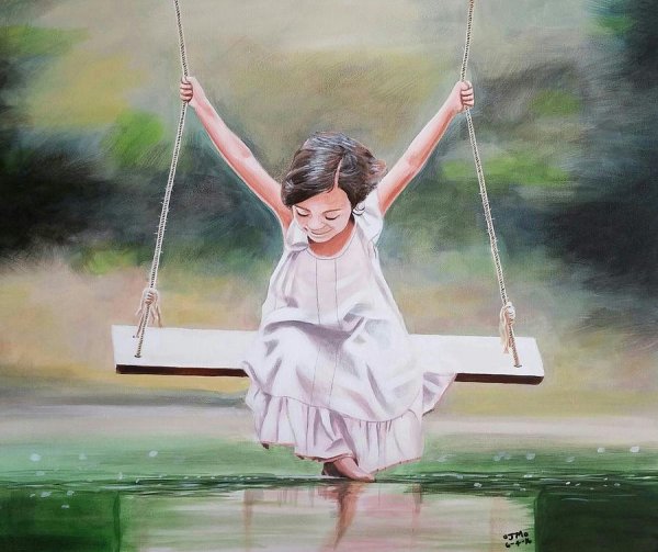 Ричард Адамс девушка на качелях