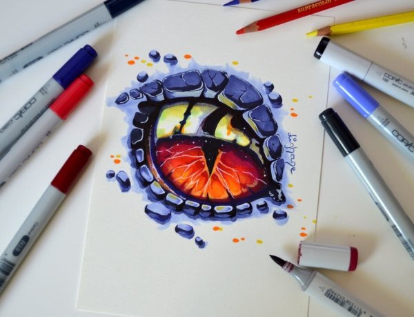 Красивые рисунки маркерами