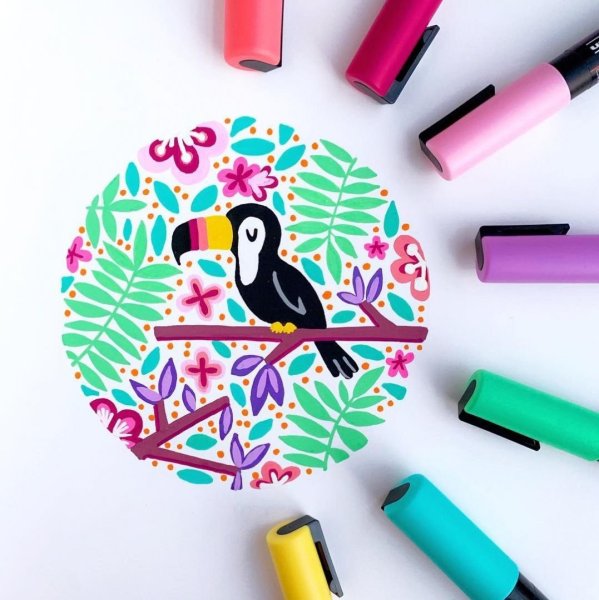 Рисунки цветными карандашами