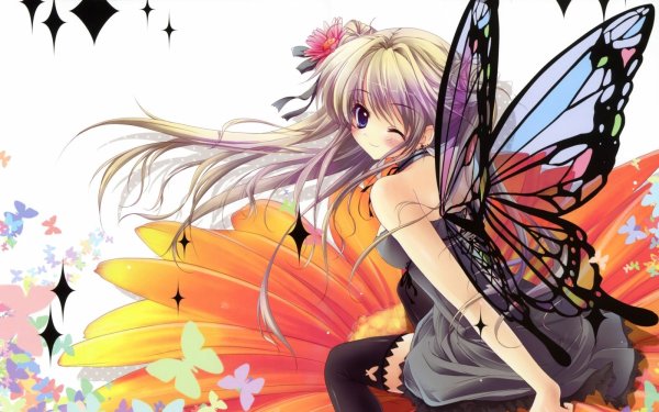 Аниме бабочка