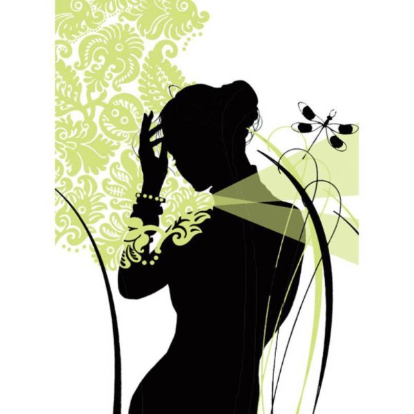 Картина женский силуэт