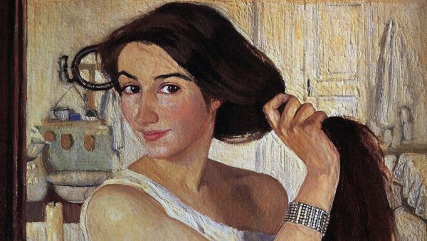 Зинаида Серебрякова за туалетом