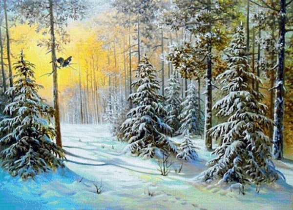 Александр Болотов пейзаж зима