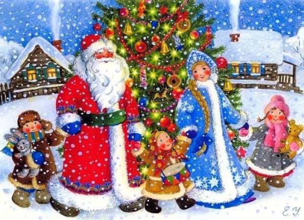 Художник Елена Уварова Рождество