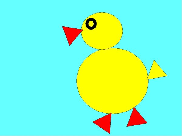 Аппликация из геометрических фигур