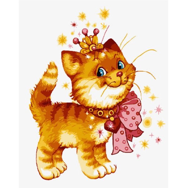 Рыжий котенок мультяшный